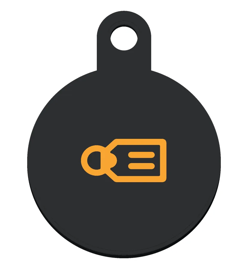 The Luggage tag icon.
